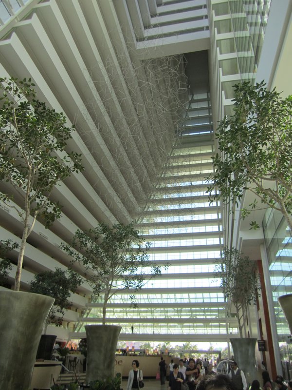 Oh yes, it's just a 30 storey atrium inside each tower, you know, nothing complicated.