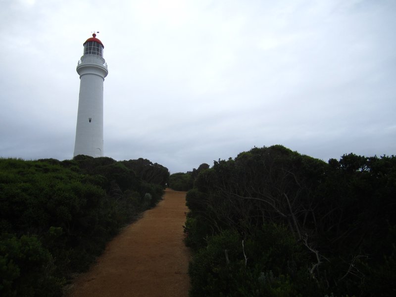 A lighthouse on the great ocean road