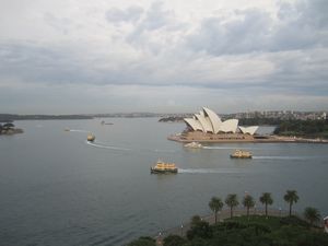 Sydney Opera House from the bridge!