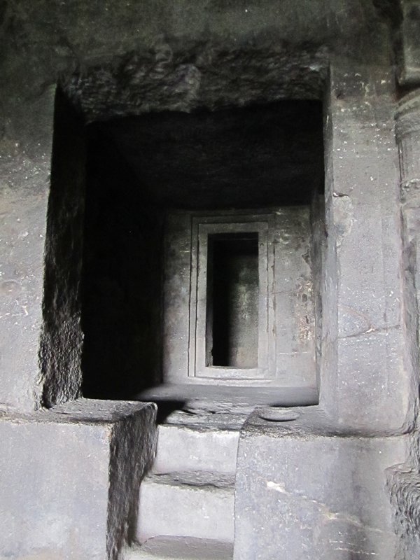 Ellora caves living quarters