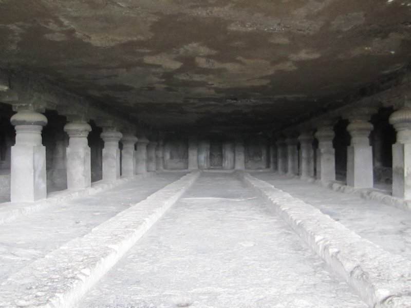 Ellora caves. I can picture buddhist monks sitting in here chanting hundreds of years ago