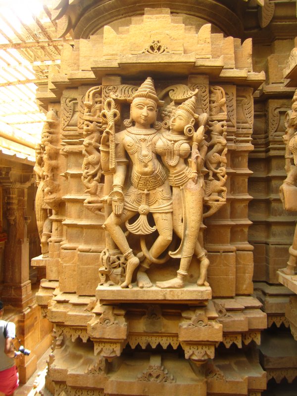 Beautiful temple sculpture at the Jain temple