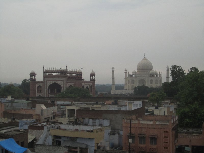 The Taj Mahal from our hotel