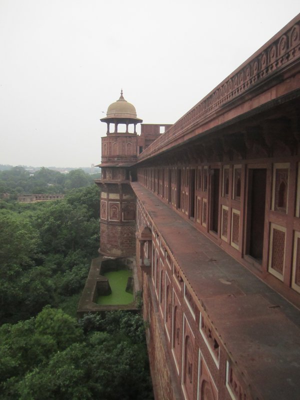 The walls of the red fort
