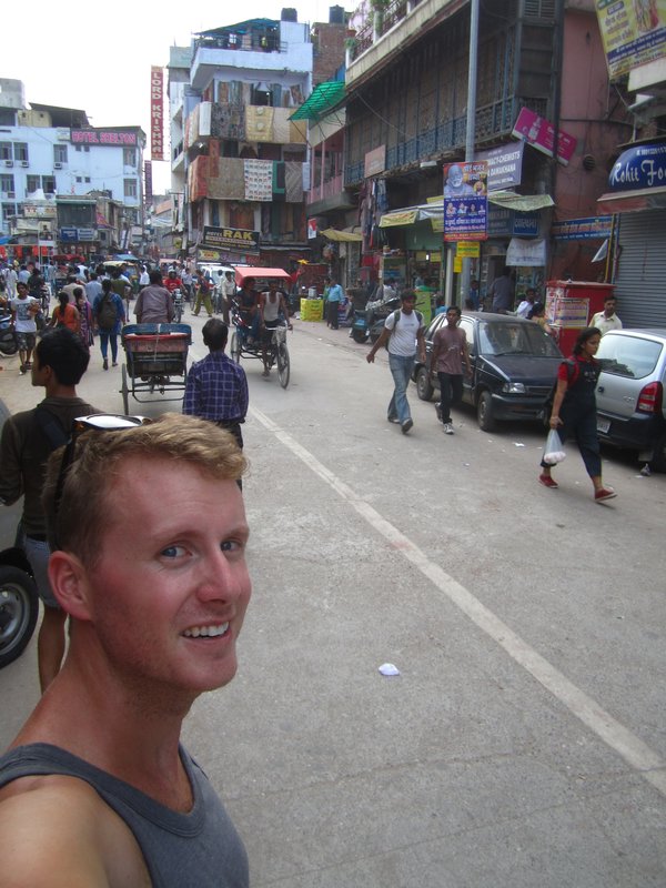 Me on the Main Bazaar Road