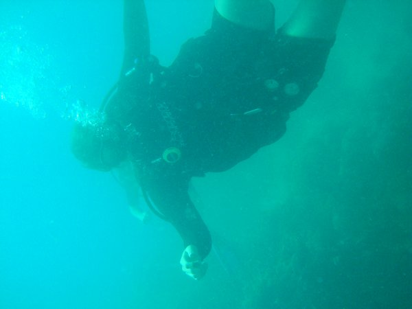 Me diving in Zanzibar