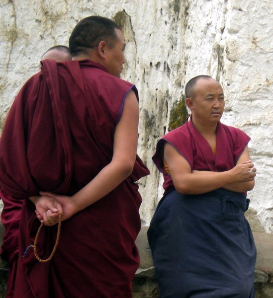 Mingling monks...