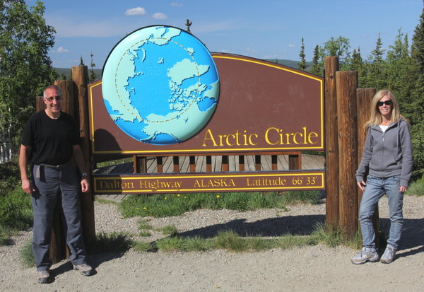 Crossing over the Arctic Circle