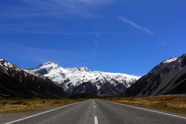 Approach to Mount Cook