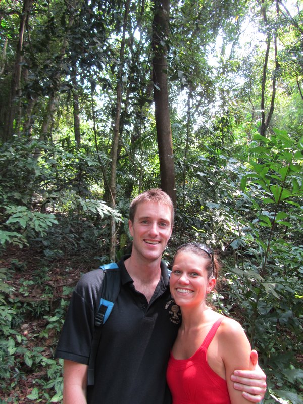 Us in the forest at Sentosa