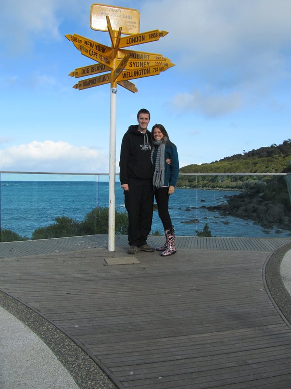 The Bluff signpost - NZ southern most point(ish)