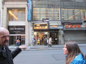 Tom shows Tory where the Broadway auditions are held!