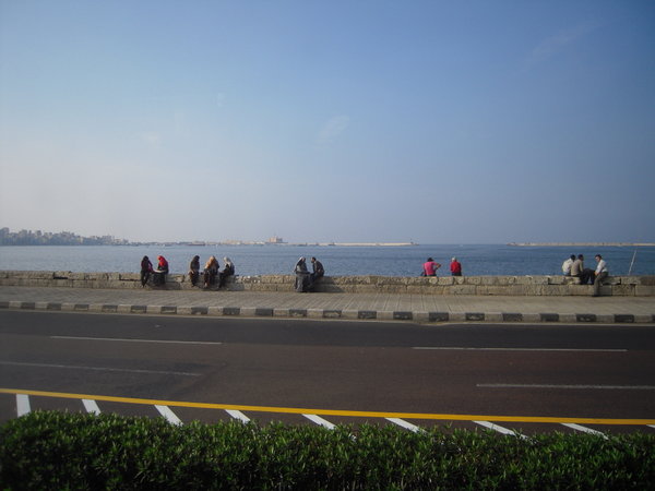Meeting along the Corniche