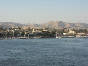 Looking across the Nile