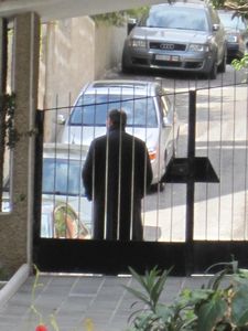 The man outside my house