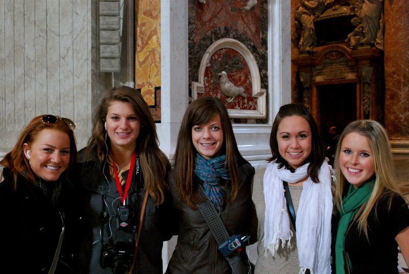 My roommates and I in the Basilica.