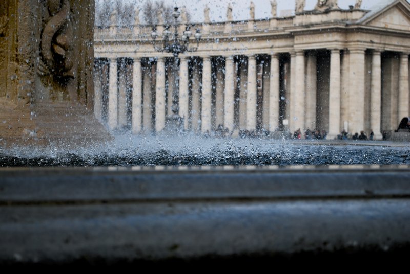 fountain in St. Peter's Square