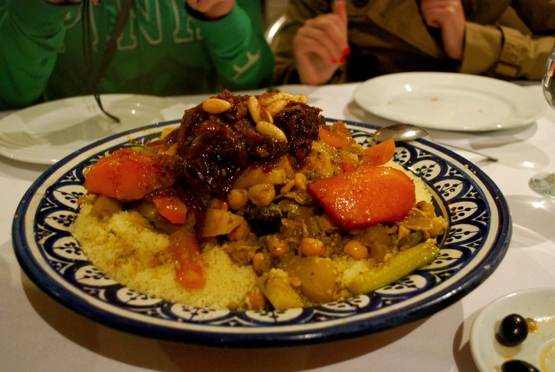 couscous - amazing dinner the night