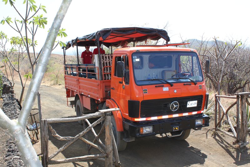 Our transportation for Volcano Boarding on Cerro Negro.
