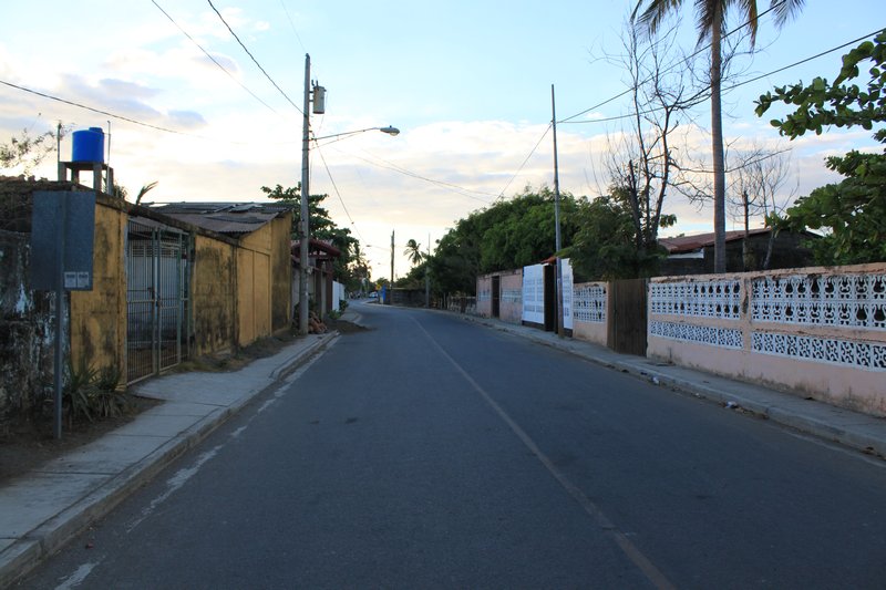 The busy streets of Las Penitas.