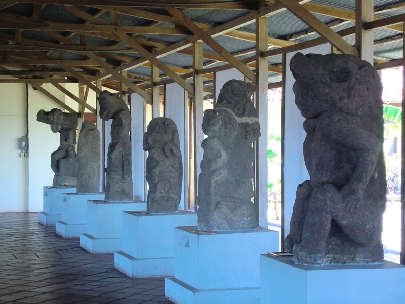 Basalt sculptures carved by the Chorotega people of Isla Zapatera between AD 800 & 1200. 