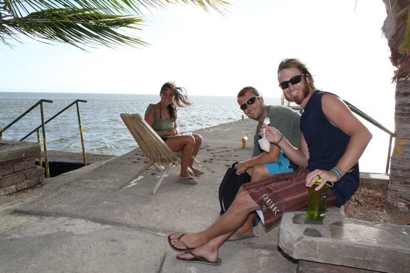 Juicebag, rum, wind, & lot's of fun with our new friends. 