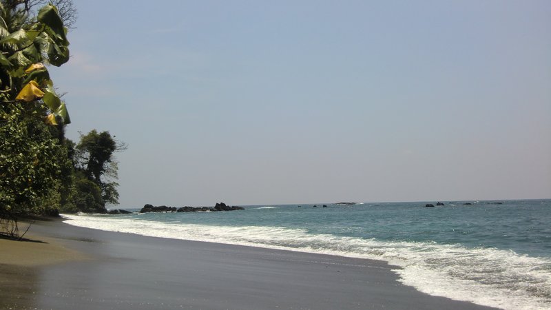 The beach on Isla Cano. 