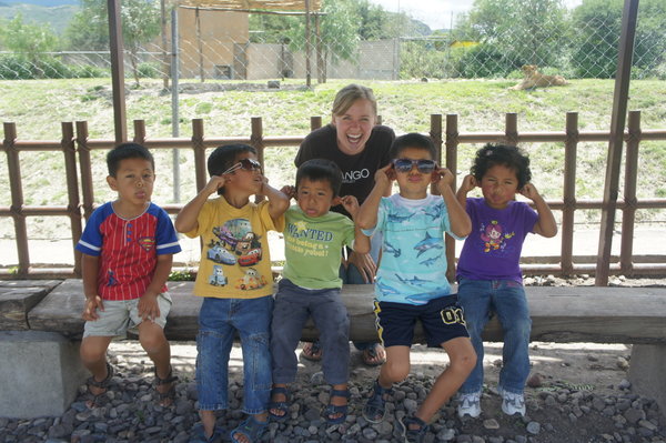 At the Yaguar Xoo with the cuna kids