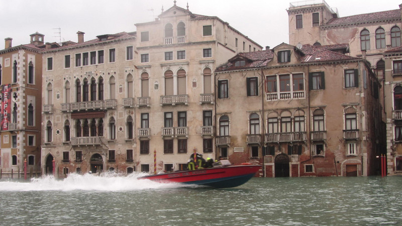 Ambulance boat , Venice