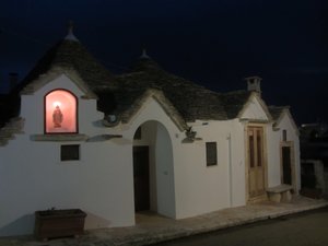 Trulli House at night
