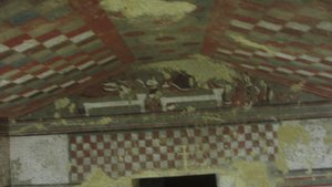 One of the tombs at Tarquinia