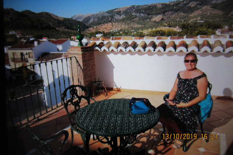 sat on the balcony at El Burgo