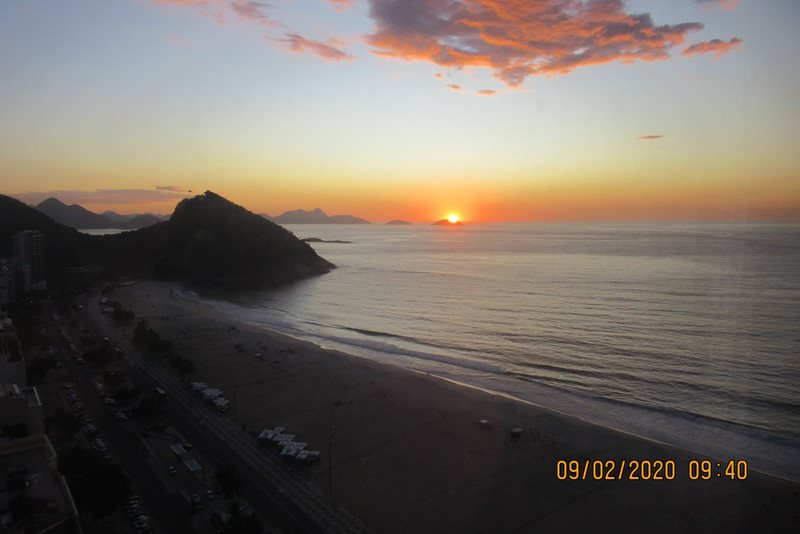 Sunrise on Copacabana Beach