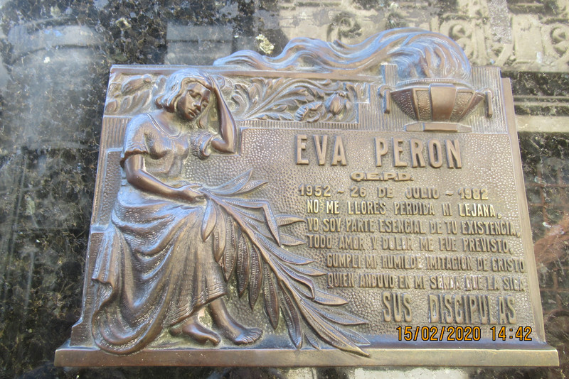 Eva Peron tombstone
