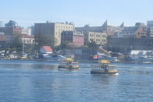 Ferry boats in the harbour