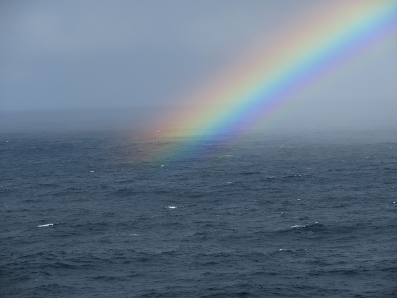 Rainbows over the sea