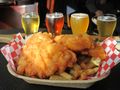 Fish & Chips and a Flight of Lagers at Quidi Vidi Brewery