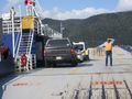 Getting on the ferry