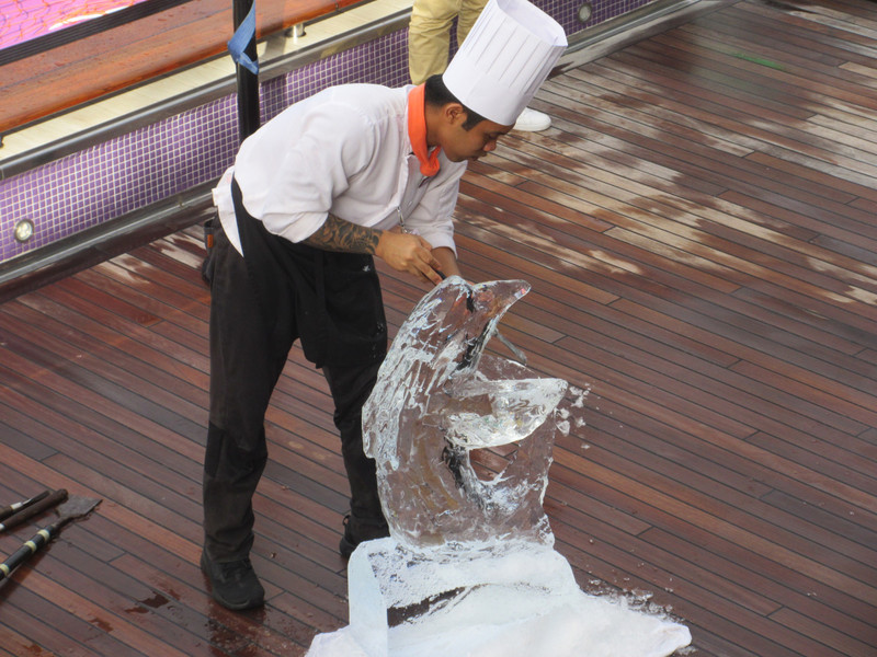 Ice carving
