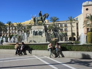 The main square at Jerez