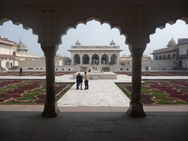 Palace  and Gardens at Agra Fort