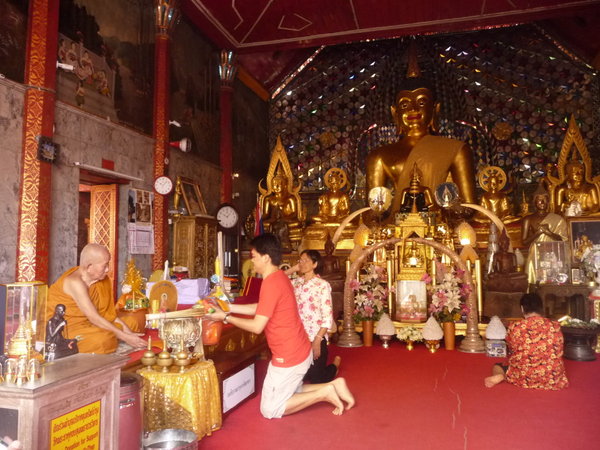Inside one of the Temples