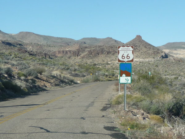 On Route 66 to Oatman