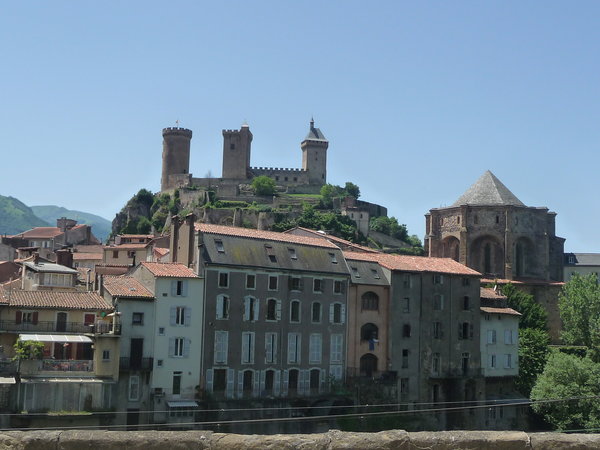 Foix castle and 9th C Abbey