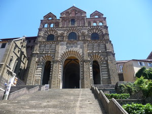 Le Puy en Velay - front of the Cathedral