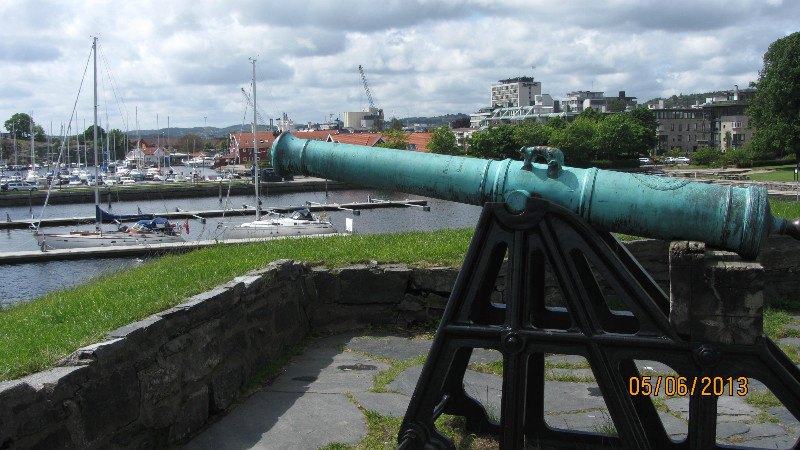 Canons at the fort, Kristiansand