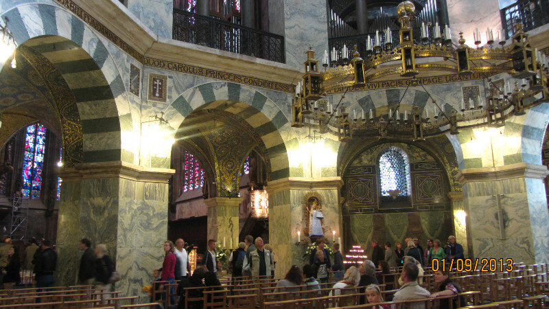 Inside Aachen Cathedral