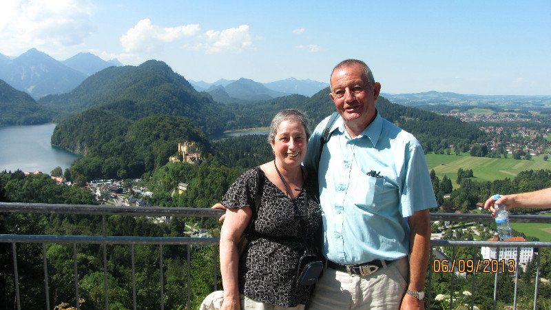 Me and Him with Schloss Hohenschwangau and Alpsee
