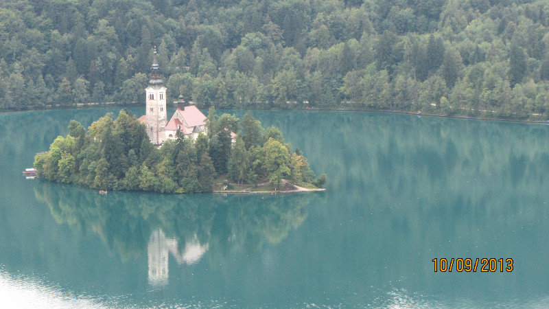 island on Lake Bled