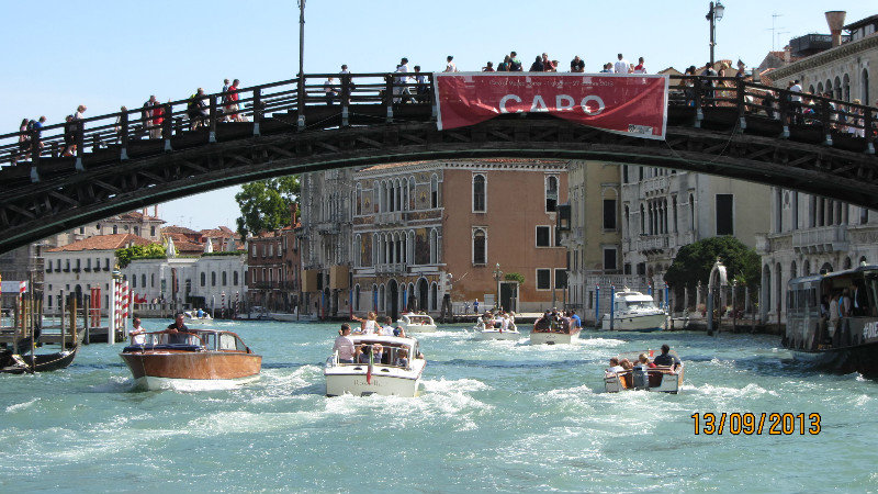 going up the Grand Canal